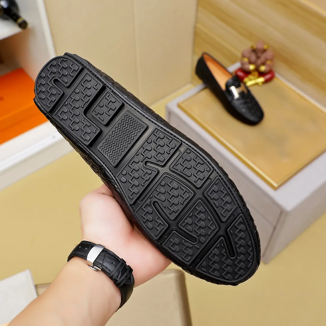 Men's shoes 💰360 🕷🕷【HERMES】The same style as Hermès counters🇨🇳Classic slip-on shoes 1:1 mold opening💯Original quality🍓Using imported first-layer cowhide🍅Pigskin lining🌶🌶Super high-end men's leather shoes🇨🇳Solid and stable Very special🍇color, optional! Code number 38-45……